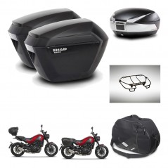 SHAD SH48 trunk + mounting bracket sh23 suitcases accessories TITANIUM PREMIUM KIT-464024