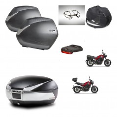 SHAD Baul SH48 + soporte montaje maletas SH36 accesorios TITANIUM PREMIUM KIT-464028