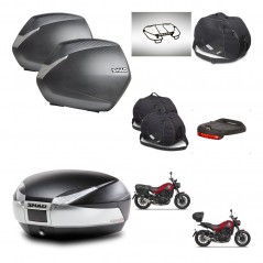 SHAD SH48 trunk + mounting bracket SH36 suitcases accessories TITANIUM PREMIUM KIT-464029
