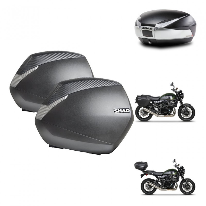 SHAD Baul SH48 + soporte montaje maletas SH36 TITANIUM PREMIUM KIT-464034