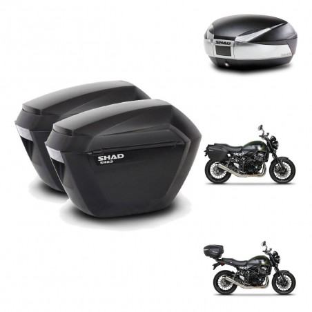 SHAD Baul SH48 + soporte montaje maletas sh23 TITANIUM PREMIUM KIT-464036