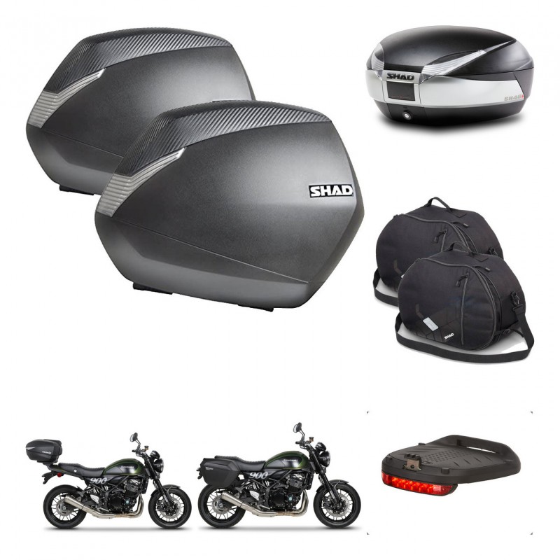 SHAD Baul SH48 + soporte montaje maletas SH36 accesorios TITANIUM PREMIUM KIT-464041
