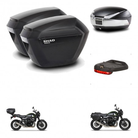 SHAD Baul SH48 + soporte montaje maletas sh23 accesorios TITANIUM PREMIUM KIT-464042