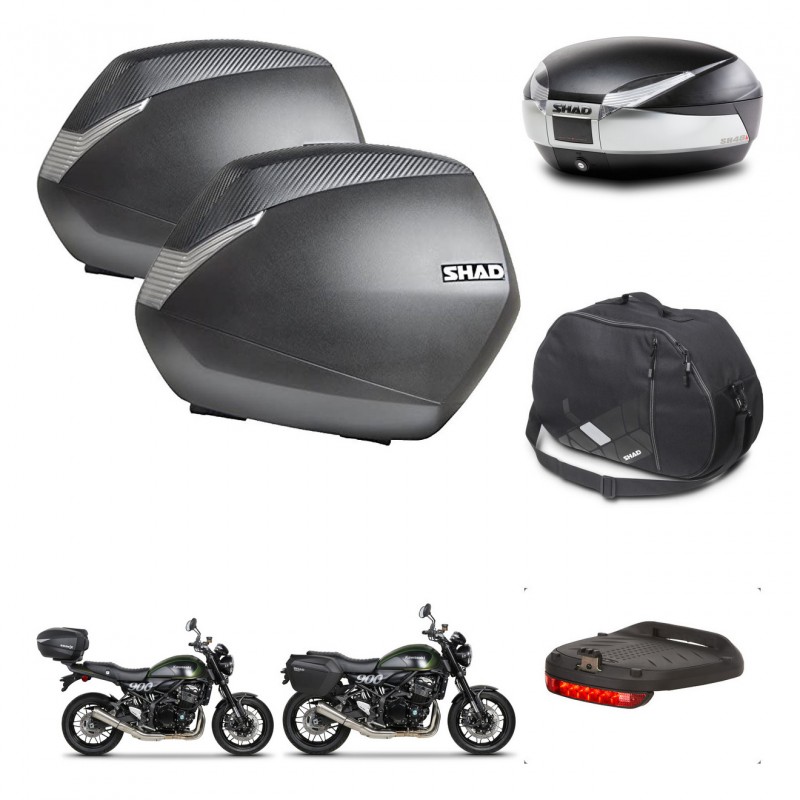 SHAD Baul SH48 + soporte montaje maletas SH36 accesorios TITANIUM PREMIUM KIT-464052