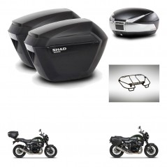 SHAD SH48 trunk + mounting bracket sh23 suitcases accessories TITANIUM PREMIUM KIT-464060
