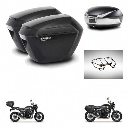 SHAD Baul SH48 + soporte montaje maletas sh23 accesorios TITANIUM PREMIUM KIT-464060
