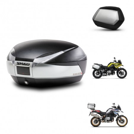 SHAD Maletas SH35 PREMIUM + soporte montaje baul SH48 TITANIUM KIT-464085