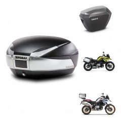 SHAD Maletas sh23 alu + soporte montaje baul SH48 TITANIUM PREMIUM KIT-464087