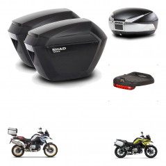 SHAD Baul SH48 + soporte montaje maletas sh23 accesorios TITANIUM PREMIUM KIT-464090
