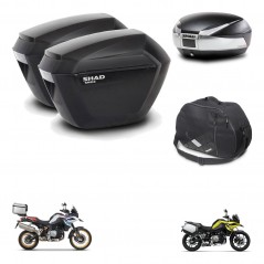 SHAD SH48 trunk + mounting bracket sh23 suitcases accessories TITANIUM PREMIUM KIT-464096