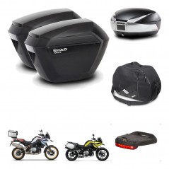 SHAD SH48 trunk + mounting bracket sh23 suitcases accessories TITANIUM PREMIUM KIT-464102