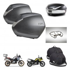 SHAD SH48 trunk + mounting bracket SH36 suitcases accessories TITANIUM PREMIUM KIT-464107