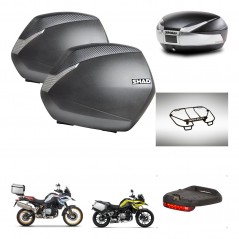 SHAD Baul SH48 + soporte montaje maletas SH36 accesorios TITANIUM PREMIUM KIT-464112