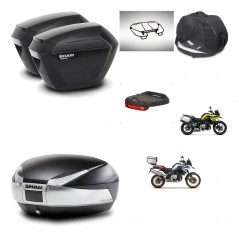 SHAD SH48 trunk + mounting bracket sh23 suitcases accessories TITANIUM PREMIUM KIT-464126