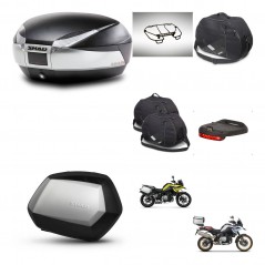 SHAD Maletas SH35 PREMIUM + soporte montaje baul SH48 accesorios TITANIUM KIT-464128
