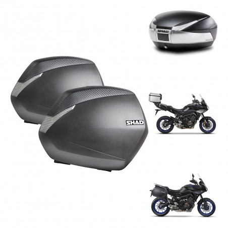 SHAD SH48 trunk + mounting bracket SH36 suitcases TITANIUM PREMIUM KIT-464130