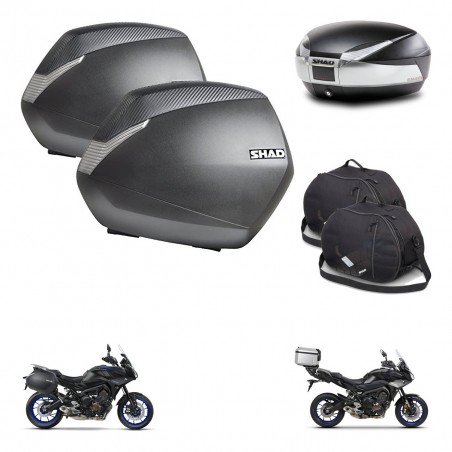SHAD Baul SH48 + soporte montaje maletas SH36 accesorios TITANIUM PREMIUM KIT-464131