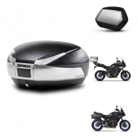 SHAD Maletas SH35 PREMIUM + soporte montaje baul SH48 TITANIUM KIT-464133