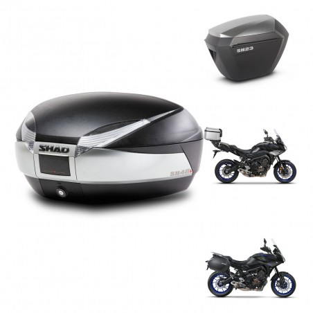 SHAD Maletas sh23 alu + soporte montaje baul SH48 TITANIUM PREMIUM KIT-464135
