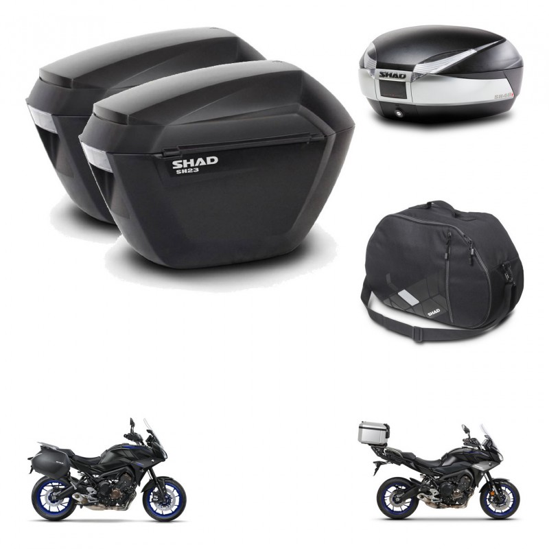 SHAD Baul SH48 + soporte montaje maletas sh23 accesorios TITANIUM PREMIUM KIT-464144