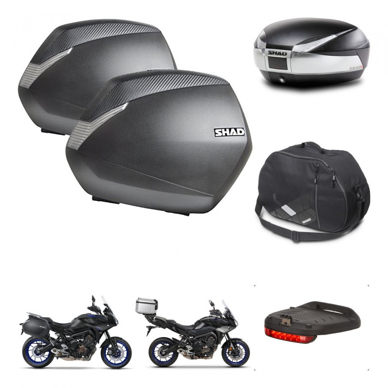 SHAD Baul SH48 + soporte montaje maletas SH36 accesorios TITANIUM PREMIUM KIT-464148