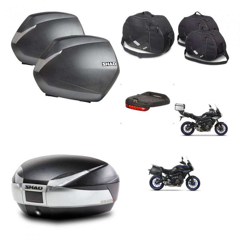 SHAD Baul SH48 + soporte montaje maletas SH36 accesorios TITANIUM PREMIUM KIT-464149