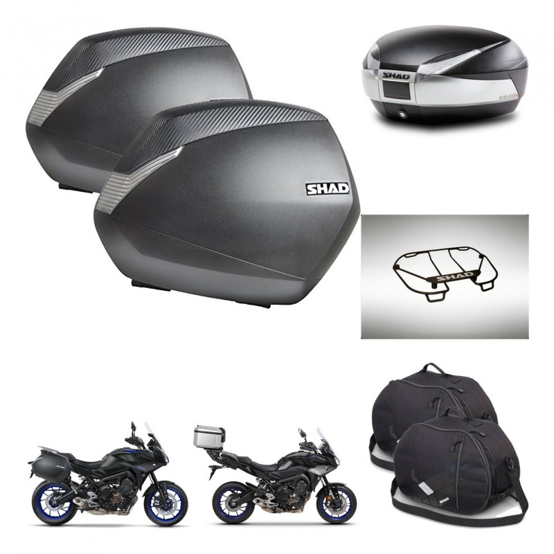 SHAD Baul SH48 + soporte montaje maletas SH36 accesorios TITANIUM PREMIUM KIT-464155