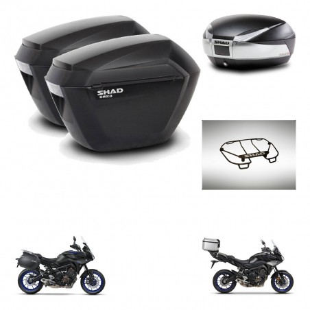 SHAD Baul SH48 + soporte montaje maletas sh23 accesorios TITANIUM PREMIUM KIT-464156