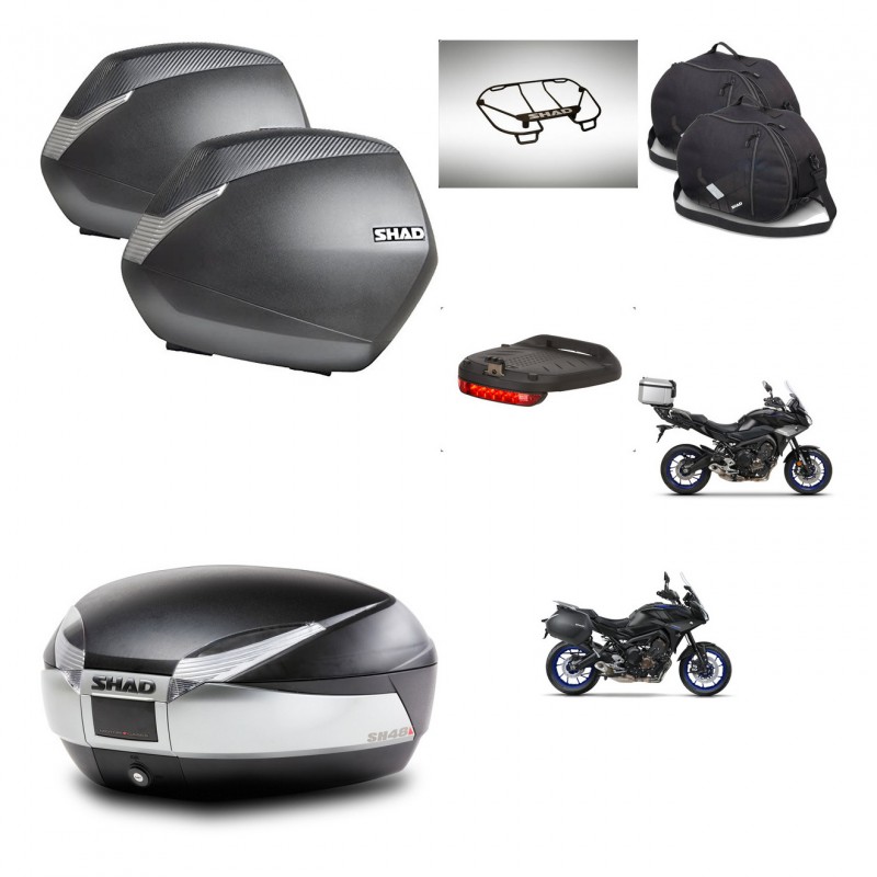 SHAD Baul SH48 + soporte montaje maletas SH36 accesorios TITANIUM PREMIUM KIT-464161