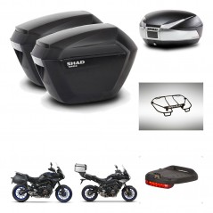 SHAD Baul SH48 + soporte montaje maletas sh23 accesorios TITANIUM PREMIUM KIT-464162