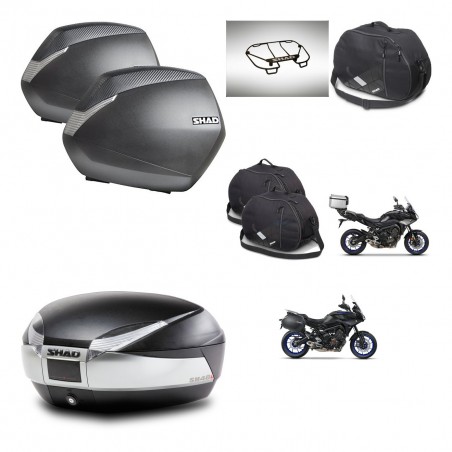 SHAD Baul SH48 + soporte montaje maletas SH36 accesorios TITANIUM PREMIUM KIT-464167