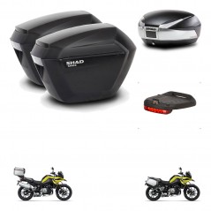 SHAD Baul SH48 + soporte montaje maletas sh23 accesorios TITANIUM PREMIUM KIT-464186