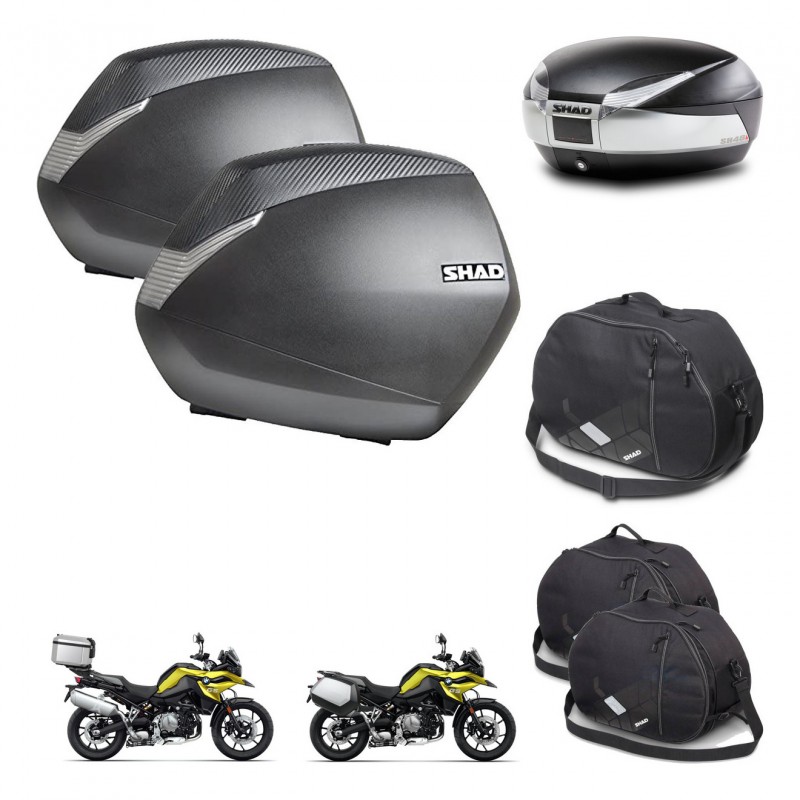SHAD Baul SH48 + soporte montaje maletas SH36 accesorios TITANIUM PREMIUM KIT-464191