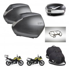 SHAD SH48 trunk + mounting bracket SH36 suitcases accessories TITANIUM PREMIUM KIT-464203