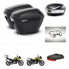 SHAD Baul SH48 + soporte montaje maletas sh23 accesorios TITANIUM PREMIUM KIT-464210