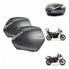 SHAD SH48 trunk + mounting bracket SH36 suitcases DARK GREY PREMIUM KIT-464226