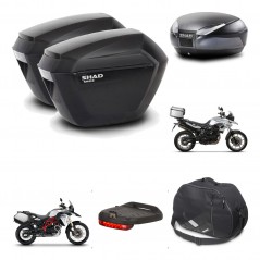 SHAD Baul SH48 + soporte montaje maletas sh23 accesorios DARK GREY PREMIUM KIT-464246