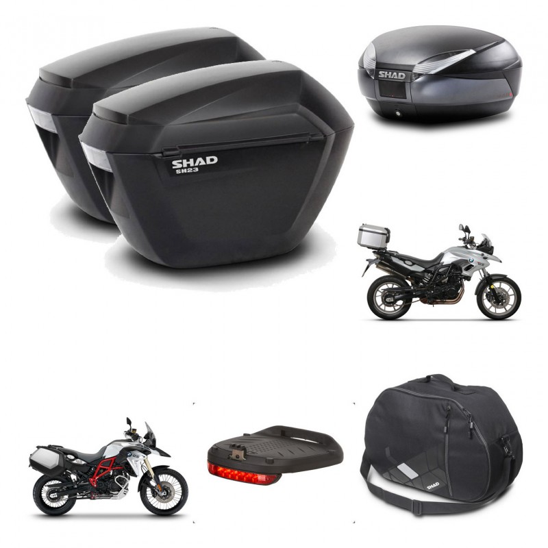 SHAD SH48 trunk + mounting bracket sh23 suitcases accessories DARK GREY PREMIUM KIT-464246