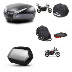 SHAD Maletas SH35 PREMIUM + soporte montaje baul SH48 accesorios DARK GREY KIT-464248