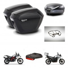 SHAD SH48 trunk + mounting bracket sh23 suitcases accessories DARK GREY PREMIUM KIT-464258