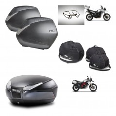 SHAD Baul SH48 + soporte montaje maletas SH36 accesorios DARK GREY PREMIUM KIT-464263