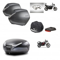 SHAD Baul SH48 + soporte montaje maletas SH36 accesorios DARK GREY PREMIUM KIT-464268