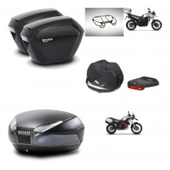 SHAD Baul SH48 + soporte montaje maletas sh23 accesorios DARK GREY PREMIUM KIT-464270