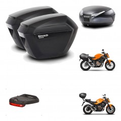 SHAD Baul SH48 + soporte montaje maletas sh23 accesorios DARK GREY PREMIUM KIT-464290