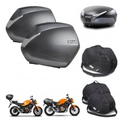 SHAD SH48 trunk + mounting bracket SH36 suitcases accessories DARK GREY PREMIUM KIT-464295