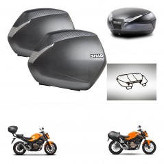 SHAD Baul SH48 + soporte montaje maletas SH36 accesorios DARK GREY PREMIUM KIT-464306
