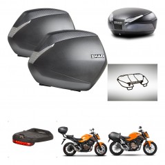 SHAD SH48 trunk + mounting bracket SH36 suitcases accessories DARK GREY PREMIUM KIT-464312