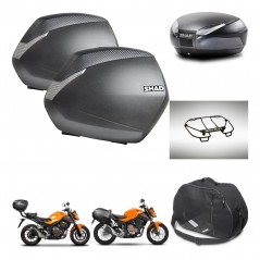 SHAD Baul SH48 + soporte montaje maletas SH36 accesorios DARK GREY PREMIUM KIT-464318