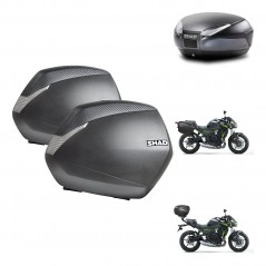 SHAD SH48 trunk + mounting bracket SH36 suitcases DARK GREY PREMIUM KIT-464338