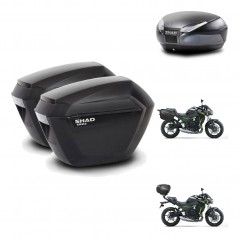 SHAD Baul SH48 + soporte montaje maletas sh23 DARK GREY PREMIUM KIT-464340